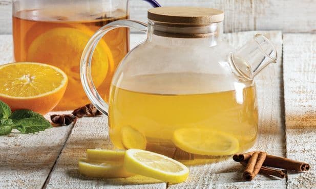 Infusão de cidreira com gengibre