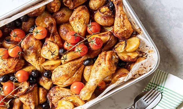 Frango no forno com batatas