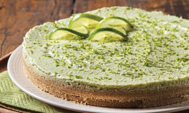 Cheesecake de lima e abacate