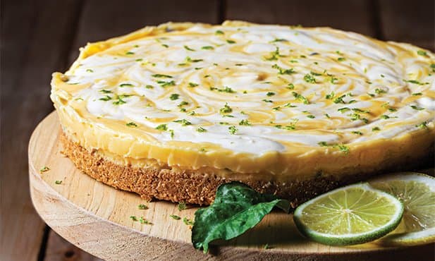 Cheesecake de limão e lima