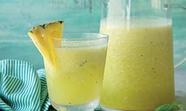 Granizado de melão e abacaxi