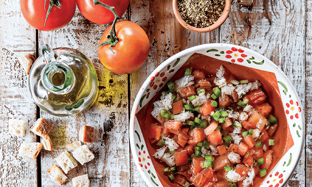 Arjamolho com pimentos