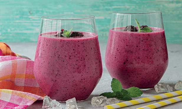 Smoothie de frutos vermelhos com...