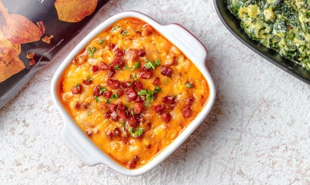 Dip de chouriço e queijo