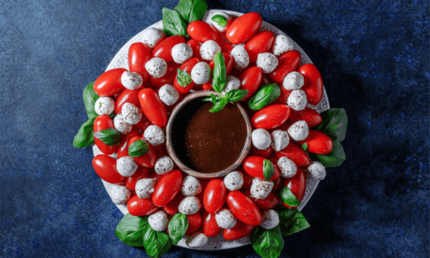 Tomate e mozzarella