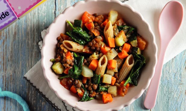 Estufado de legumes com massa