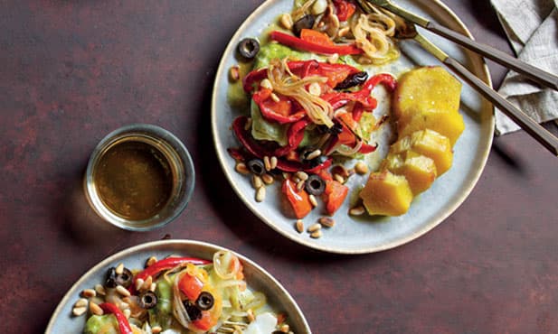 Trouxas de bacalhau com batata-doce