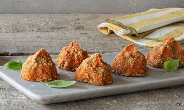 Coxinhas de batata-doce e frango