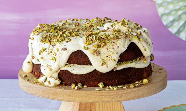 Bolo de limão e pistácio