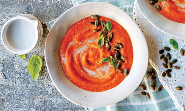 Creme de pimentos assados