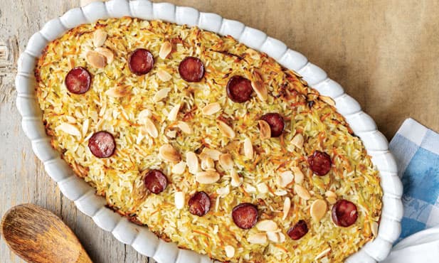 Arroz de pato com legumes