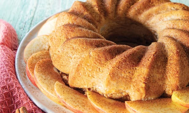 Bolo de maçã húmido