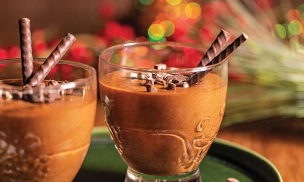 Mousse de chocolate de menta