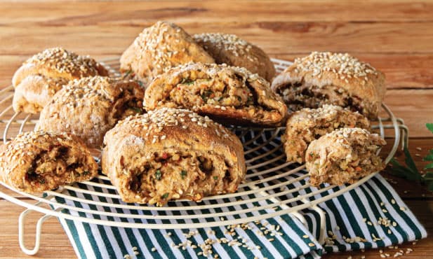 Pão de espelta com azeitonas