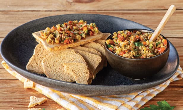 Tapenade de azeitonas verdes