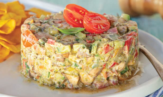 Tártaro de legumes