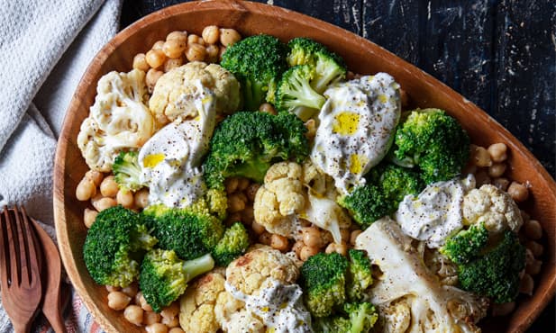 Salada de legumes assados