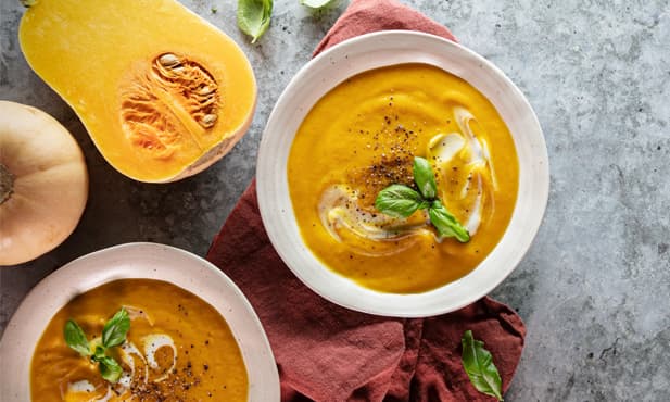 Sopa de abóbora assada