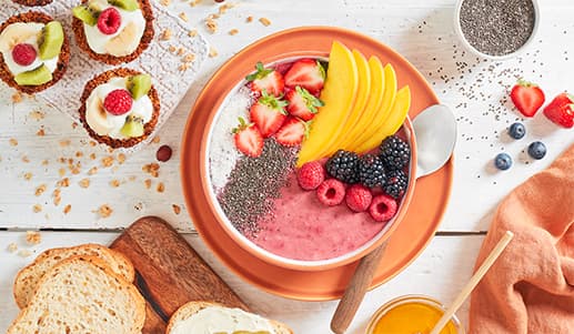 Bowl de frutos vermelhos